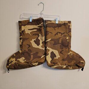Rattlers Brand Camo Insulated Booties/Boot Warmers Cordura Nylon Size Medium